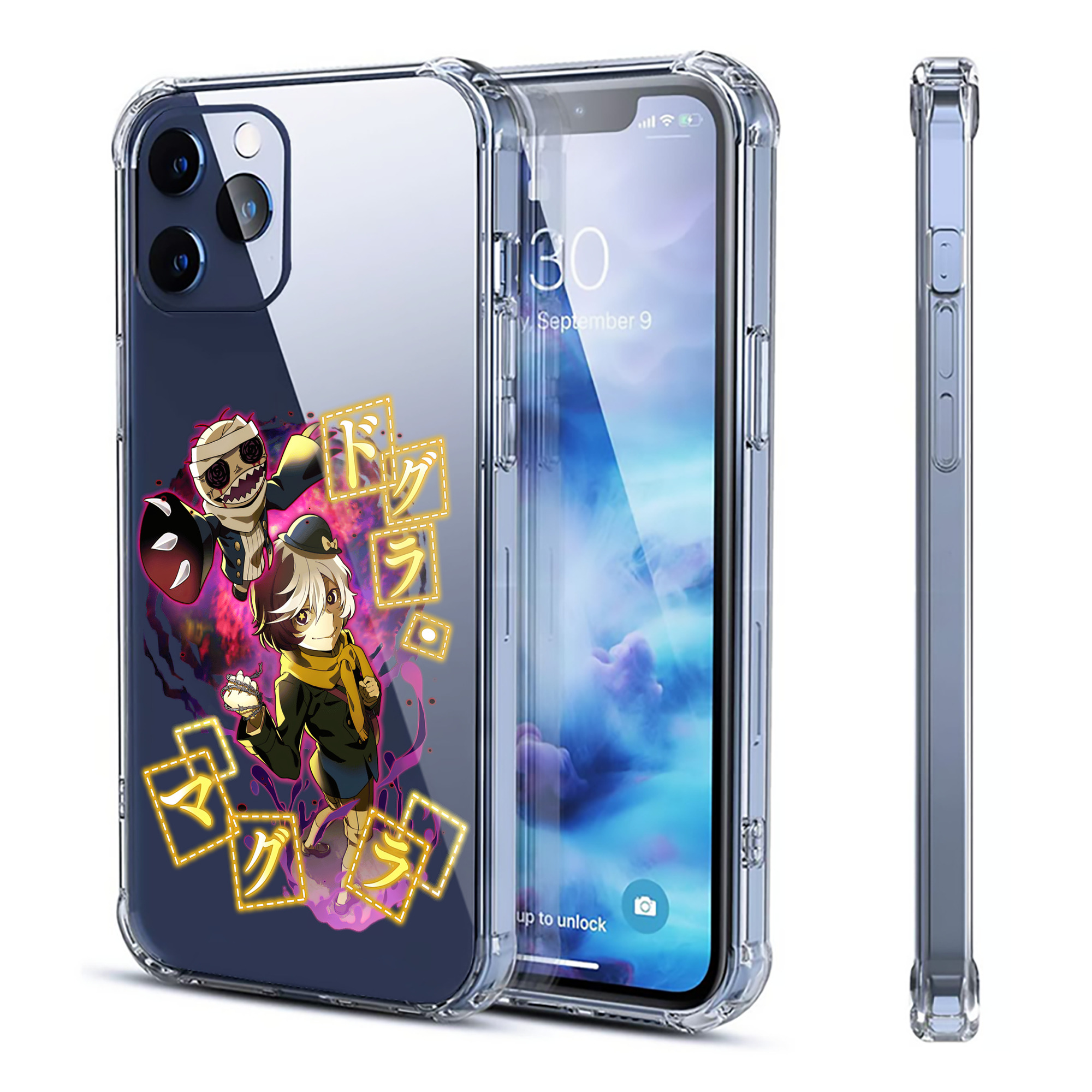 （画像用） 文豪ストレイドッグス Bungo Stray Dogs 【iPhone 12シリーズ対応】透明スマホケース（クリアソフトケース）